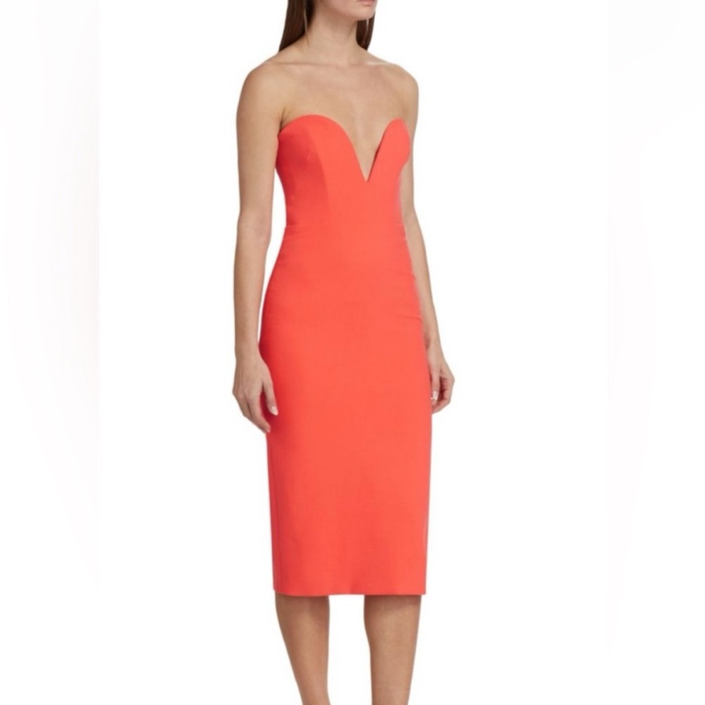 Veronica Beard Colebrooke Strapless Midi Dress • Size 8 • NWT • Made in USA